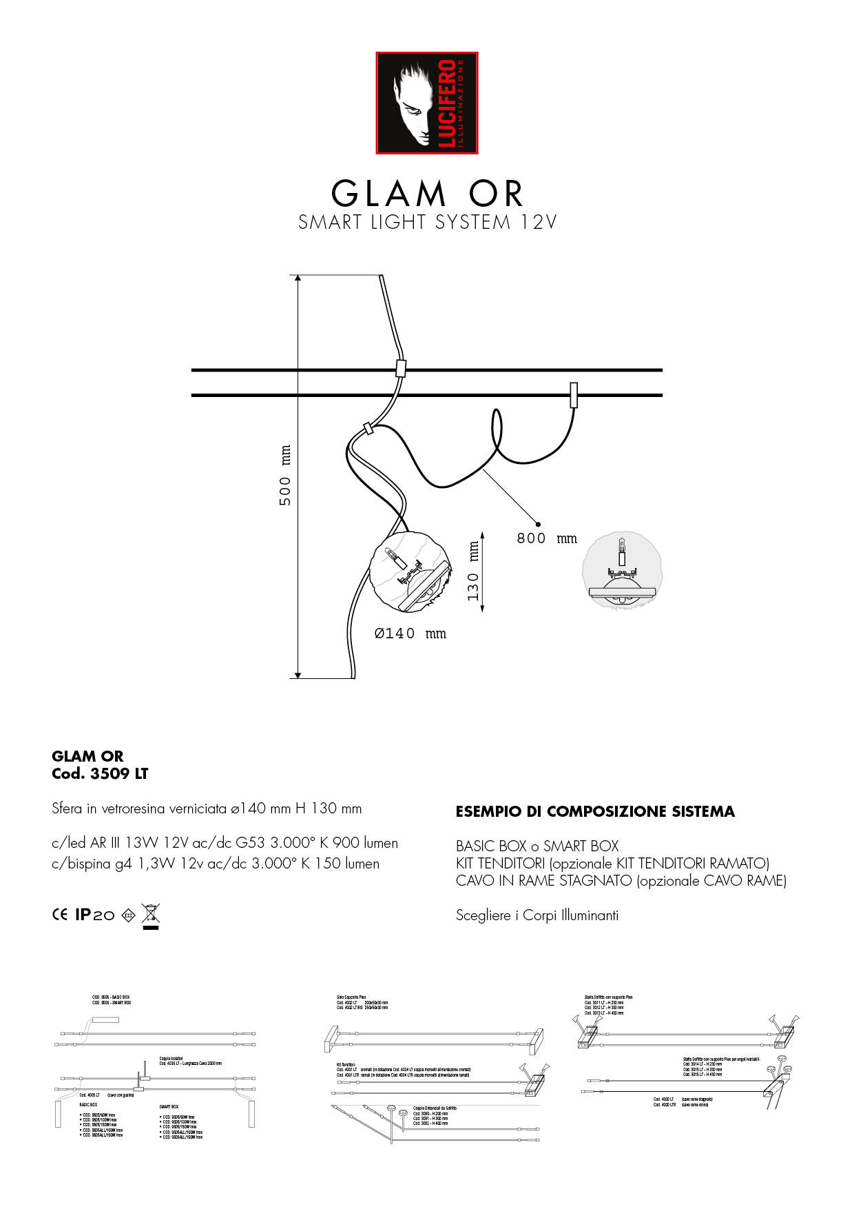 GLAM OR | Smart Light System 12V | Lucifero Illuminazione
