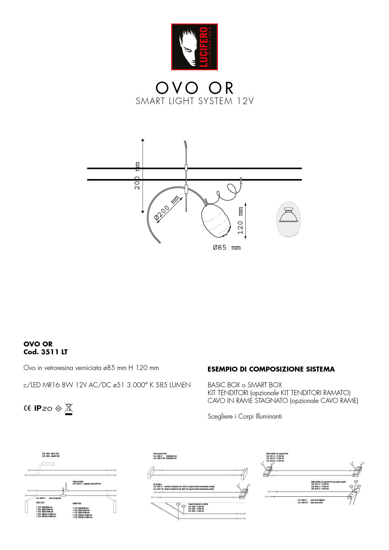 OVO OR | Smart Light System 12V LED | Lucifero Illuminazione