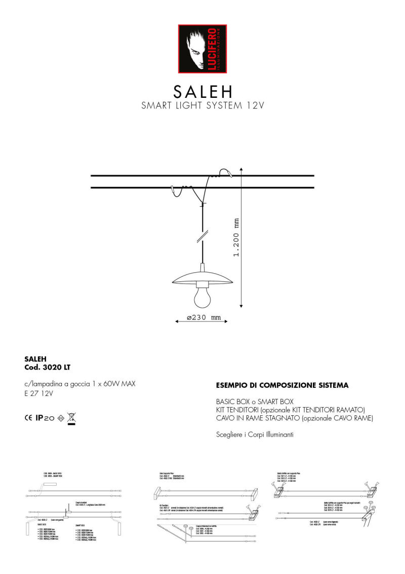 NIHA | SMART LIGHT SYSTEM 12V LED | Sistema Cavi Bassa Tensione 12V | Lucifero Illuminazione | Torino | Made in Italy